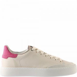 Basket Högl Mats Femme Creme/Pink | LWTX-68205